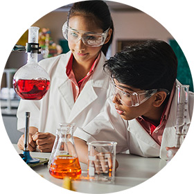 Children in Lab Coats